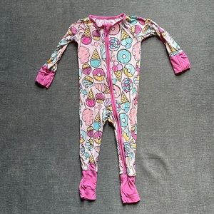 Little Sleepies Pink and Blue Ice Cream Kids Pajamas